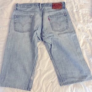 Jorts Levi’s 539 Vintage Straight Jean Shorts 30 x 32 / Size 6 Light Blue Denim